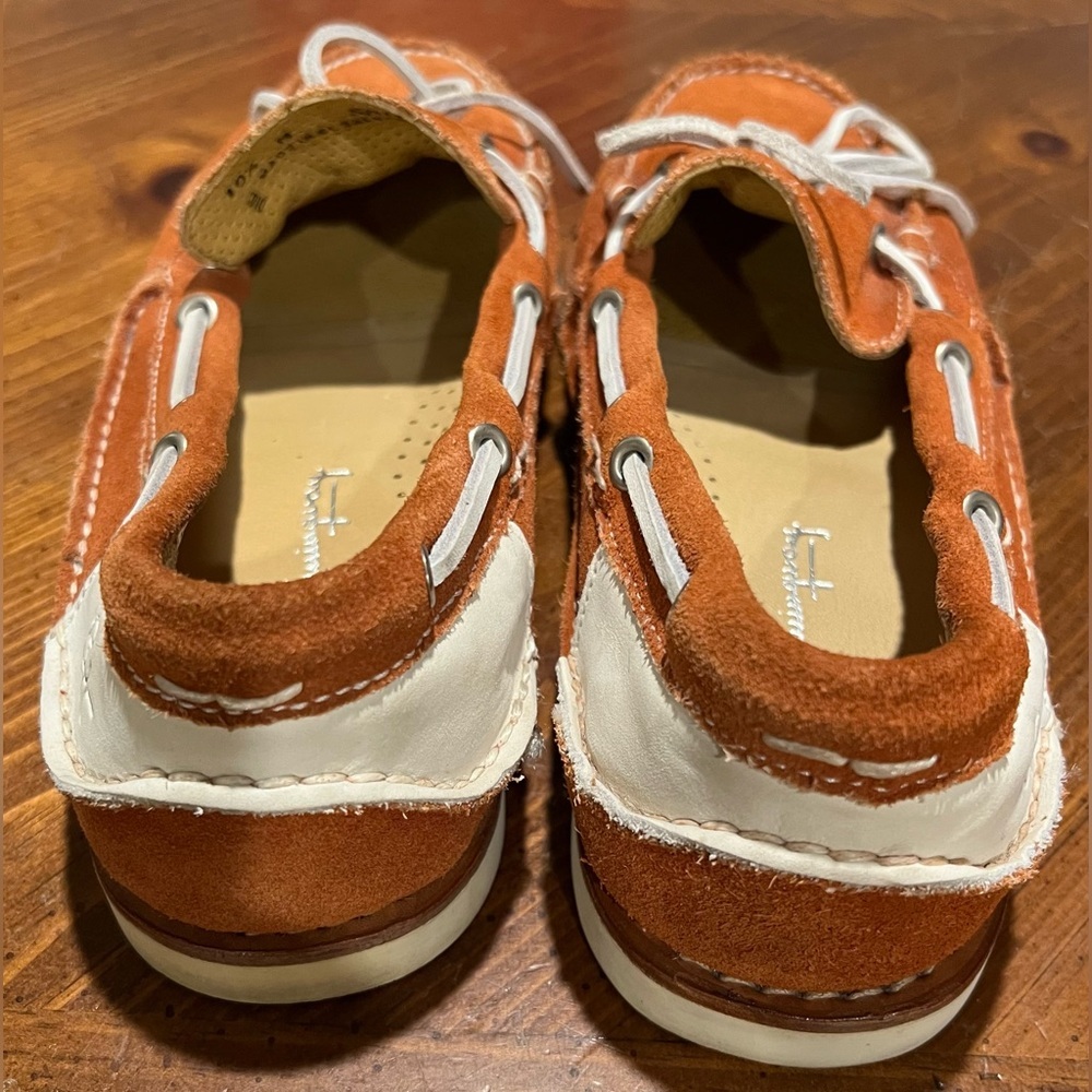 Vibram Ernest Hemingway Mens Boat Dock Shoes Brown Leather 2 Toned Size 10.5 M - Picture 7 of 14